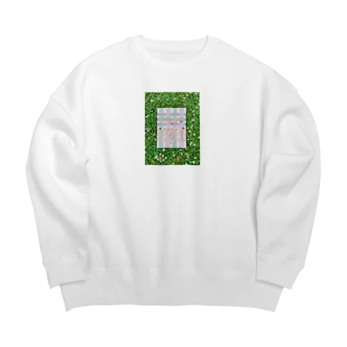 flower picking Big Crew Neck Sweatshirt