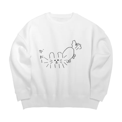 さいきょーのライオン Big Crew Neck Sweatshirt