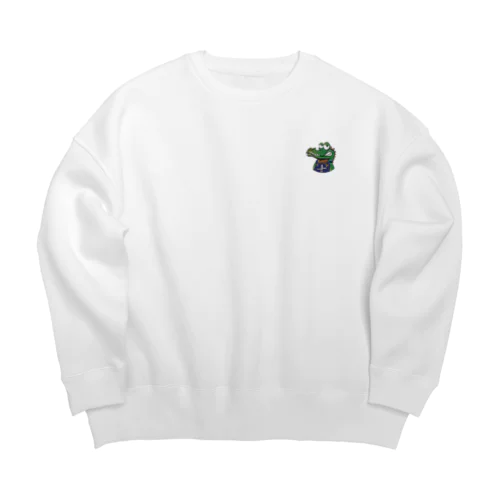 barberワニ Big Crew Neck Sweatshirt