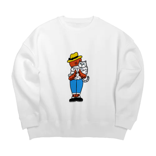 紫外線対策するタコ Big Crew Neck Sweatshirt