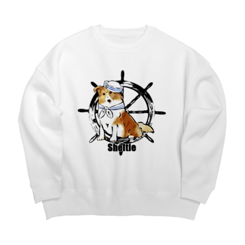 マリンだワン　シェルティー Big Crew Neck Sweatshirt