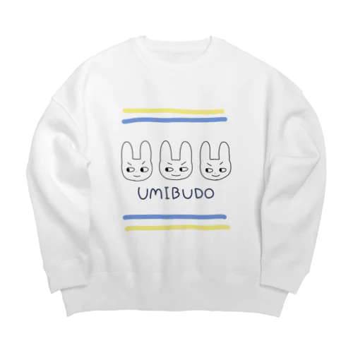 ぽんきちうみぶどう Big Crew Neck Sweatshirt