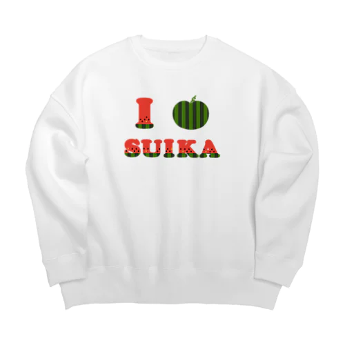 I♡SUIKA Big Crew Neck Sweatshirt