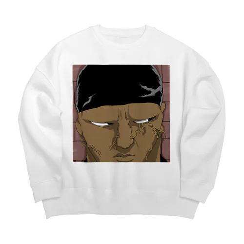 Black Man Big Crew Neck Sweatshirt