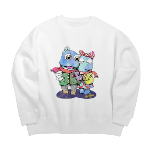 干潟の恋 Big Crew Neck Sweatshirt