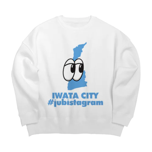 #jubistagram IWATA CITY  Big Crew Neck Sweatshirt