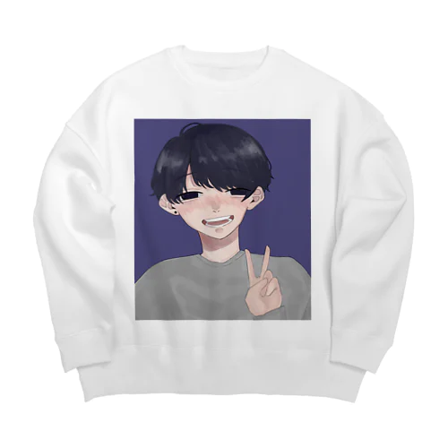 ぴーす Big Crew Neck Sweatshirt