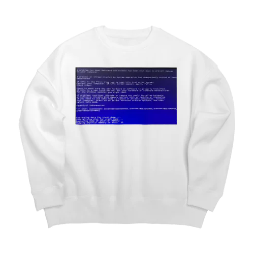 ブルースクリーン Big Crew Neck Sweatshirt