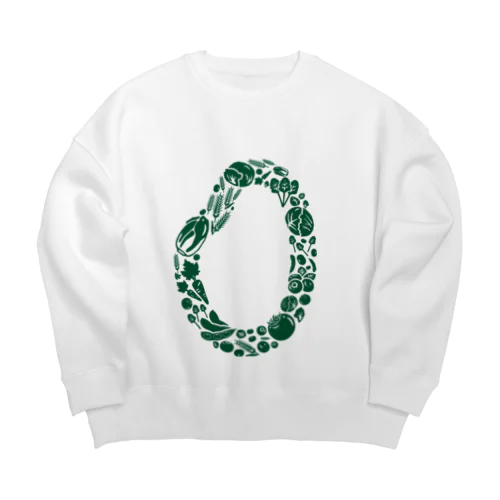 一粒野菜 Big Crew Neck Sweatshirt