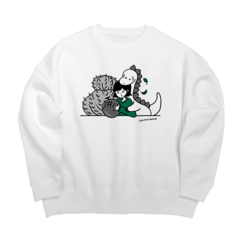 green Big Crew Neck Sweatshirt