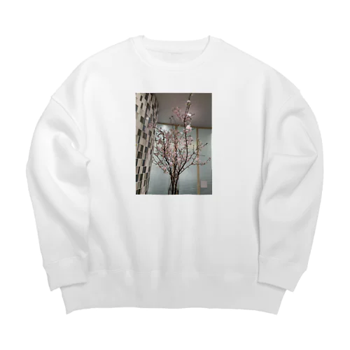 早春さくら Big Crew Neck Sweatshirt