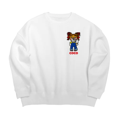 ペコココグッズ Big Crew Neck Sweatshirt