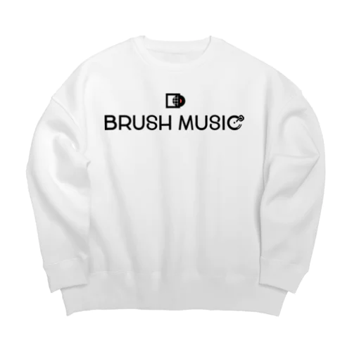 BRUSH MUSIC Inc. LOGO Big Crew Neck Sweatshirt