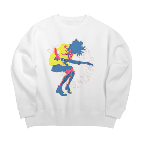 ギターガール004 Big Crew Neck Sweatshirt