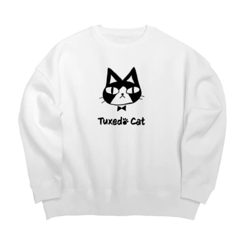 Tuxedo Cat ver.2 Big Crew Neck Sweatshirt