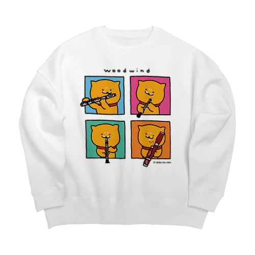 Tシャツ_窓ラク（木管） Big Crew Neck Sweatshirt