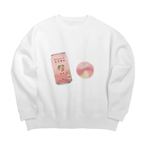 もものお酒のいろいろ Big Crew Neck Sweatshirt