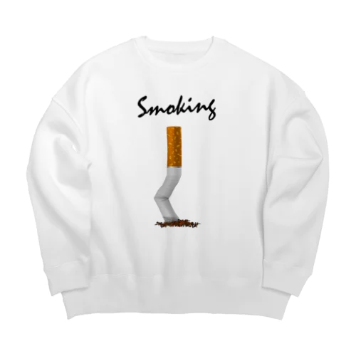 Smoking-タバコの吸い殻- ビッグシルエットスウェット