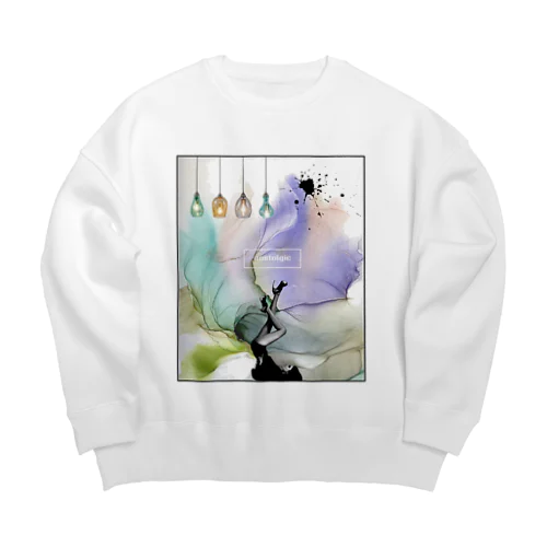 nostalgic Big Crew Neck Sweatshirt