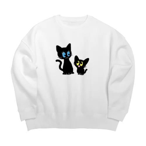 くろまる親子 Big Crew Neck Sweatshirt