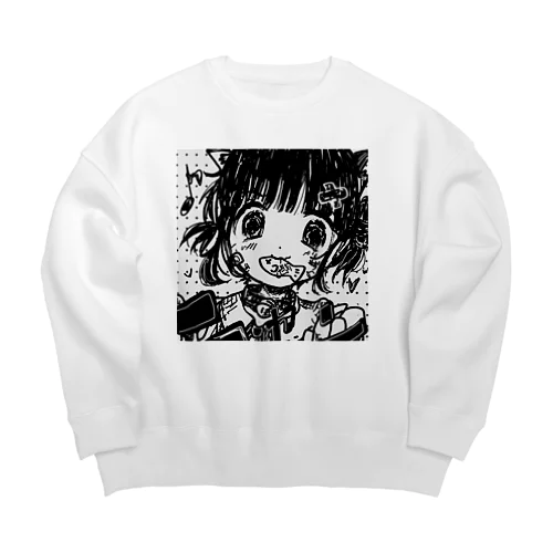 ﾆｬ!! Big Crew Neck Sweatshirt