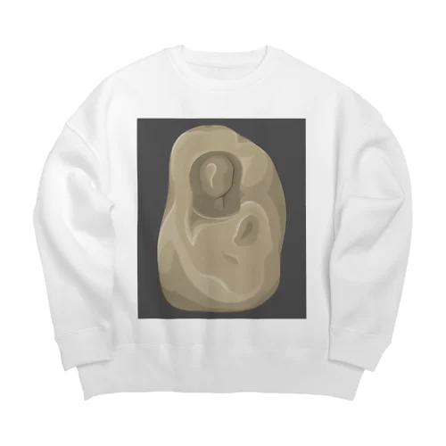 彫刻（偽）　version2 Big Crew Neck Sweatshirt