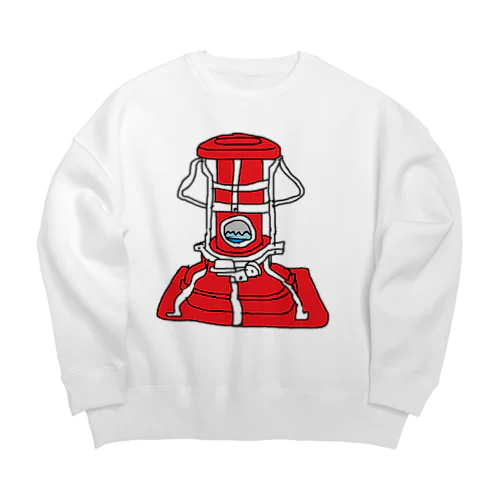 あらじん　赤 Big Crew Neck Sweatshirt