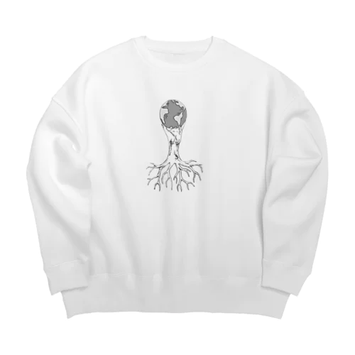 全ての売り上げをインドの医療機関へ。 Big Crew Neck Sweatshirt