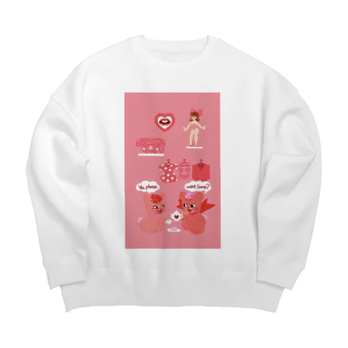 ヴィンテージ バレンタイン 2 Big Crew Neck Sweatshirt