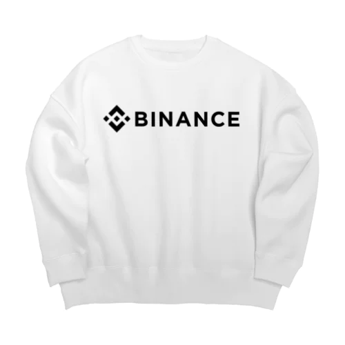 BINANCE-バイナンス- 黒ロゴ ビッグシルエットスウェット