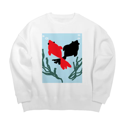 交錯する金魚 Big Crew Neck Sweatshirt