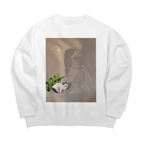 ombre Big Crew Neck Sweatshirt