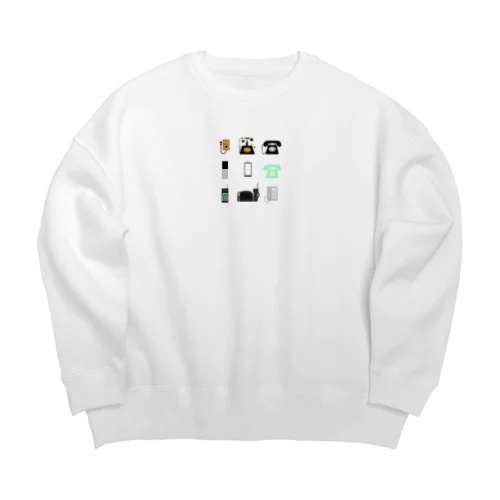 電話の歴史 Big Crew Neck Sweatshirt