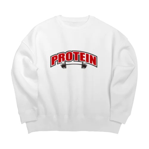 PROTEIN プロテイン レッド ビッグシルエットスウェット