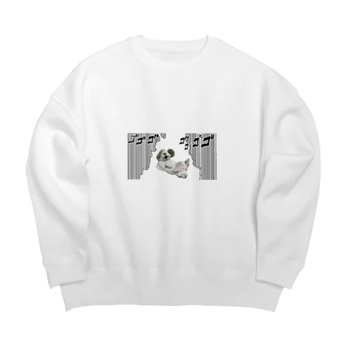 シーズーのなっちゃん Big Crew Neck Sweatshirt