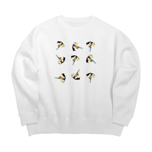 メメント・ペンギン Big Crew Neck Sweatshirt