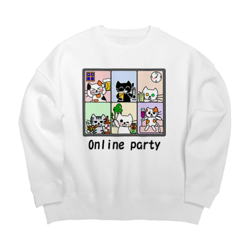 たまとクロのオンライン飲み会 Big Crew Neck Sweatshirt