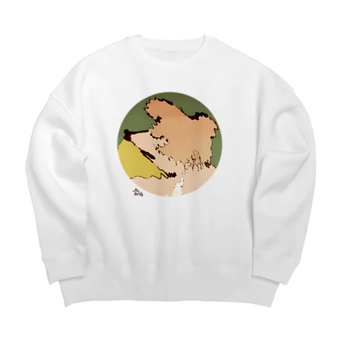 おやすみ くまちゃん Big Crew Neck Sweatshirt