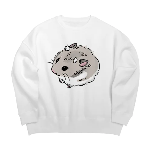 ハムスターのレイちゃん Big Crew Neck Sweatshirt