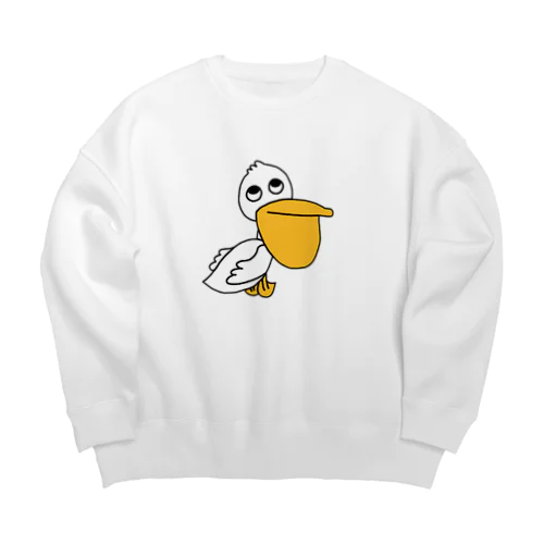 ちがうよペリカンくん Big Crew Neck Sweatshirt