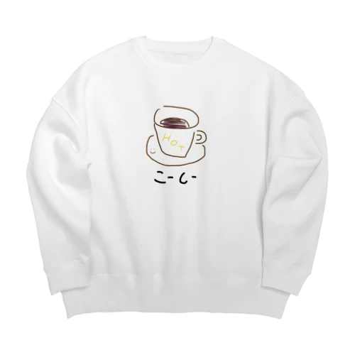 こーしーすうぇっと(HOT) Big Crew Neck Sweatshirt