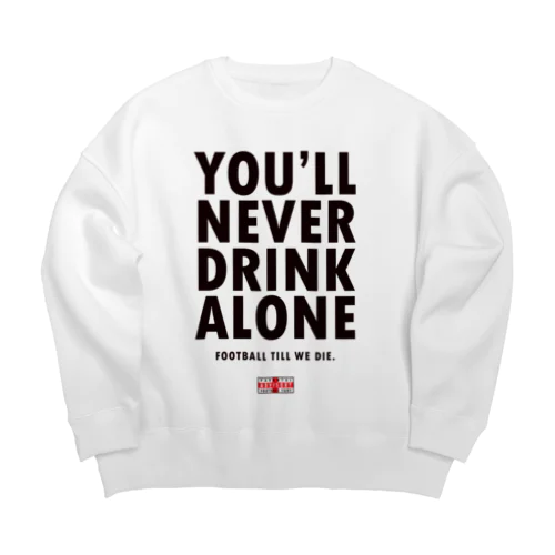 YNDA2021_WHT Big Crew Neck Sweatshirt