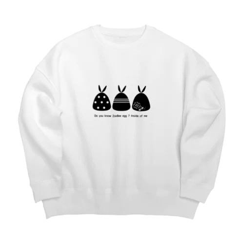 ZooBee-egg3 Big Crew Neck Sweatshirt