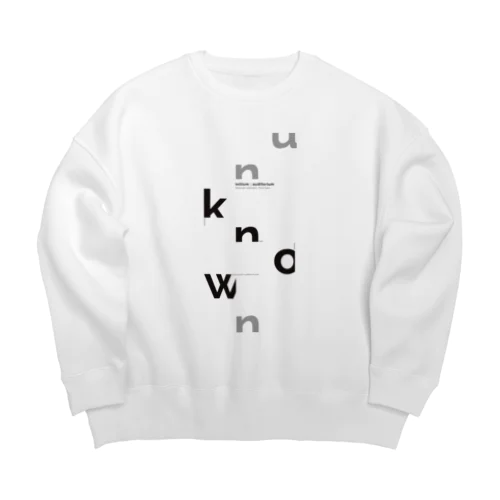 initium ; auditorium フライヤーデザイン Big Crew Neck Sweatshirt