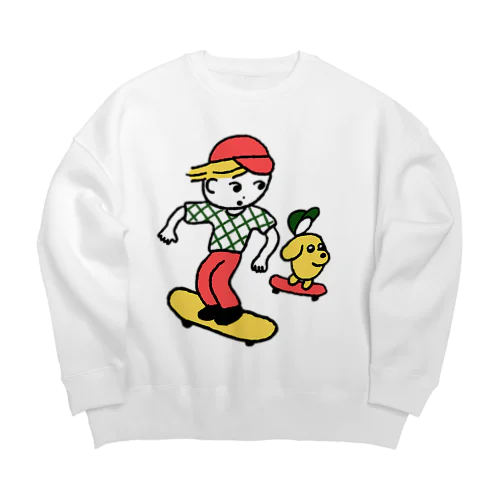 スケボー Big Crew Neck Sweatshirt