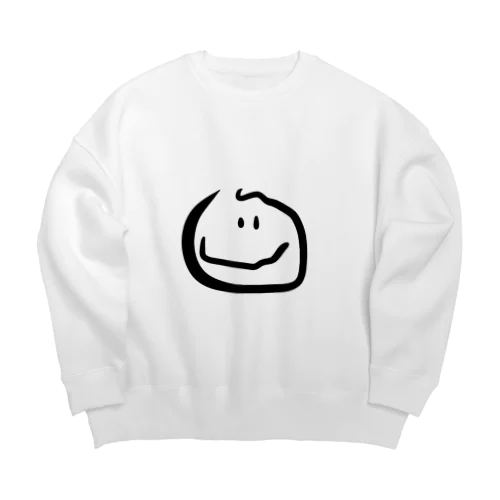 ゆるざつすまいる Big Crew Neck Sweatshirt