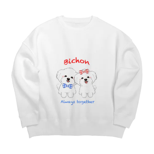 なかよしビション Big Crew Neck Sweatshirt