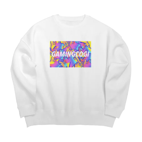 カモフラゲーミングコーギーB Big Crew Neck Sweatshirt