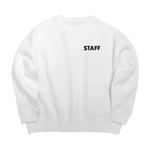 STAFF（黒文字） Big Crew Neck Sweatshirt