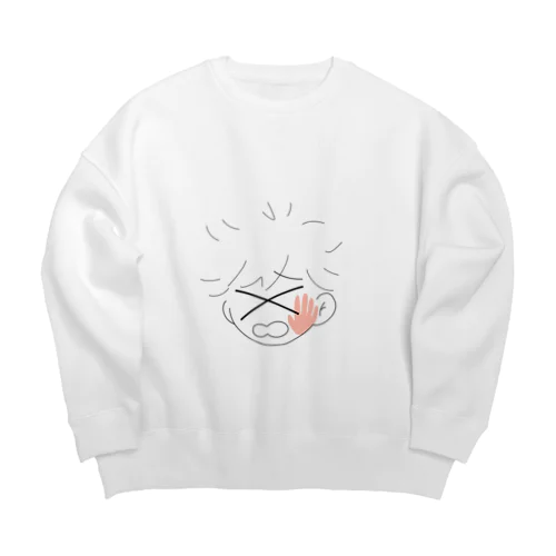 ビンタされてしまうジョニー Big Crew Neck Sweatshirt